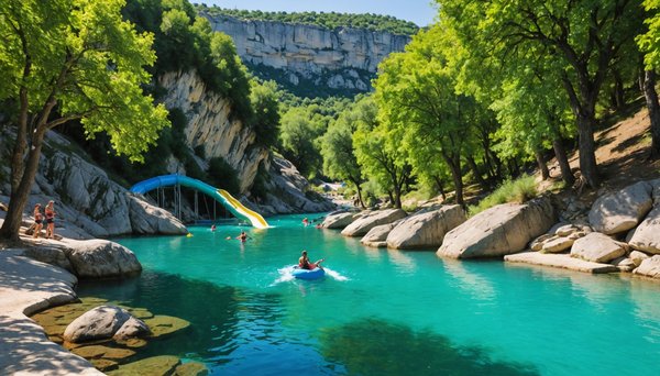 Quelles sont les promotions en cours pour un séjour dans un camping avec parc aquatique en Ardèche ?